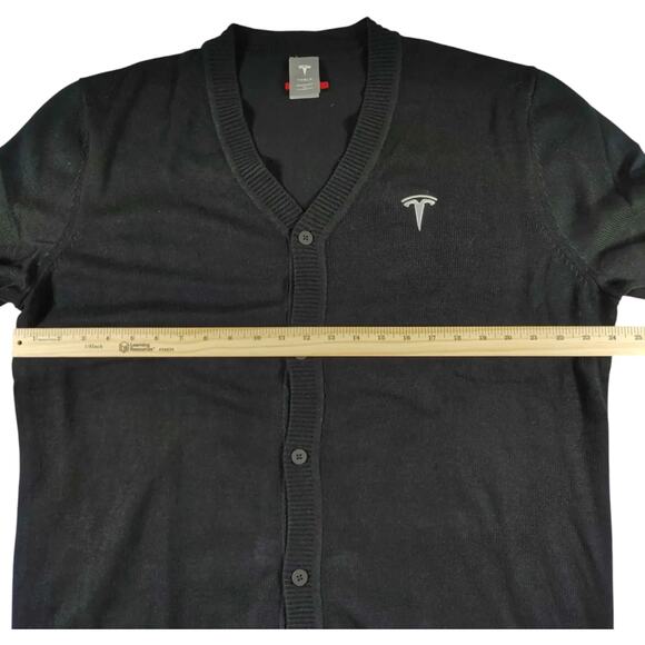 Tesla - SpaceX - Elon Musk - Black - Men's Cardigan Sweater - Size: XL - Picture 6 of 8